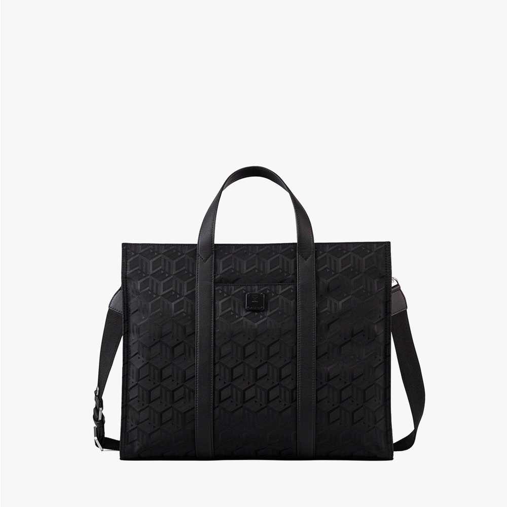 Mcm Klassik Tote in Cubic Jacquard Nylon - Picture 1 of 7